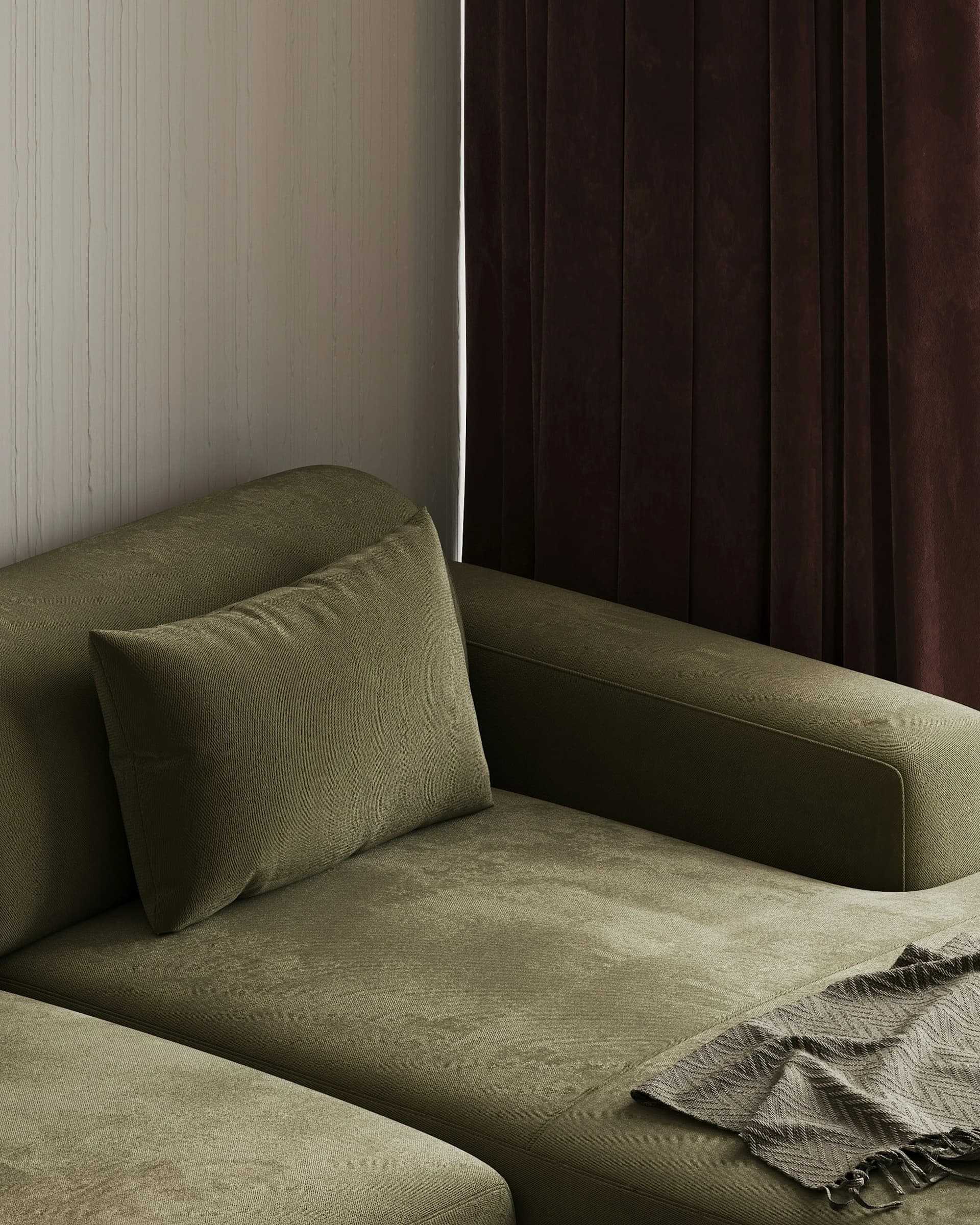 Solum Collection Nº 07 — Halo lounge chair photographed in available light.