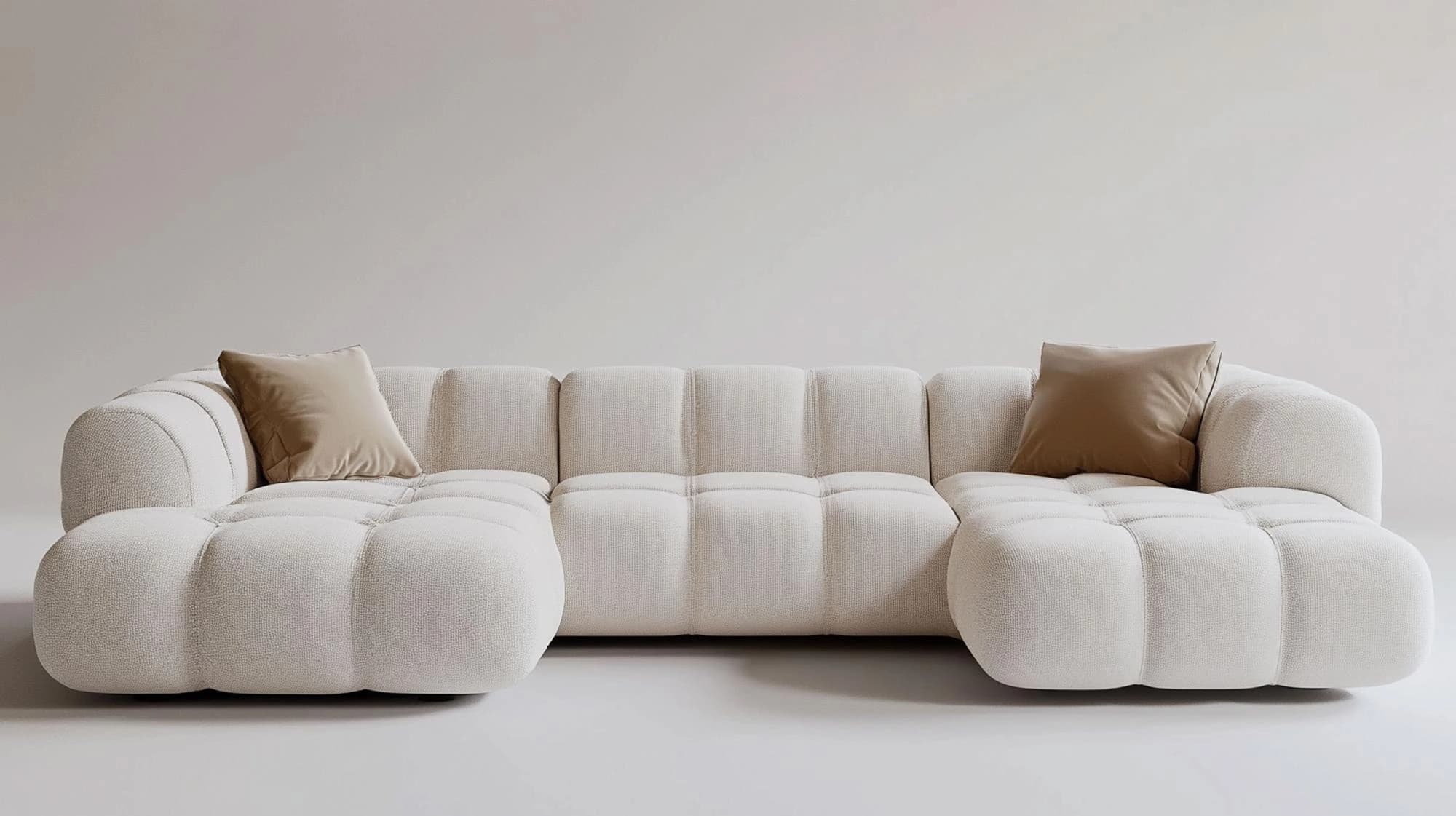 Corbel — Daybed, Travertine · wool.